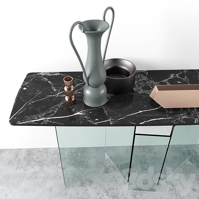 Tonellidesign METROPOLIS | Console table 3DS Max Model - thumbnail 2