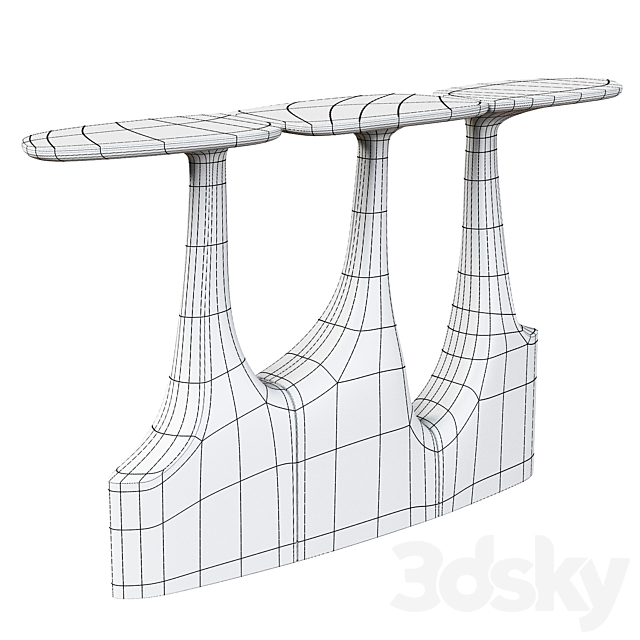 Triptych Console 3ds Max - thumbnail 3