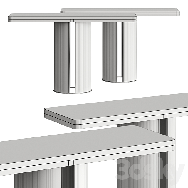 Turri Zero Console Table 3DS Max Model - thumbnail 2