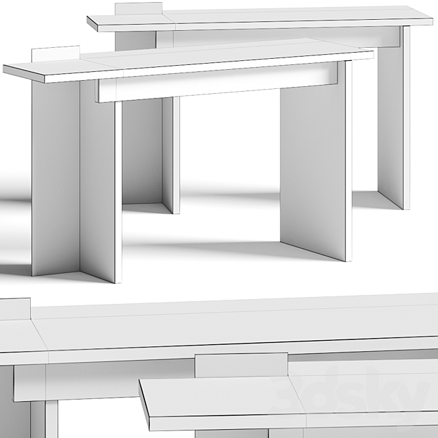 Van Rossum Stijl Console Table 3DSMax File - thumbnail 2