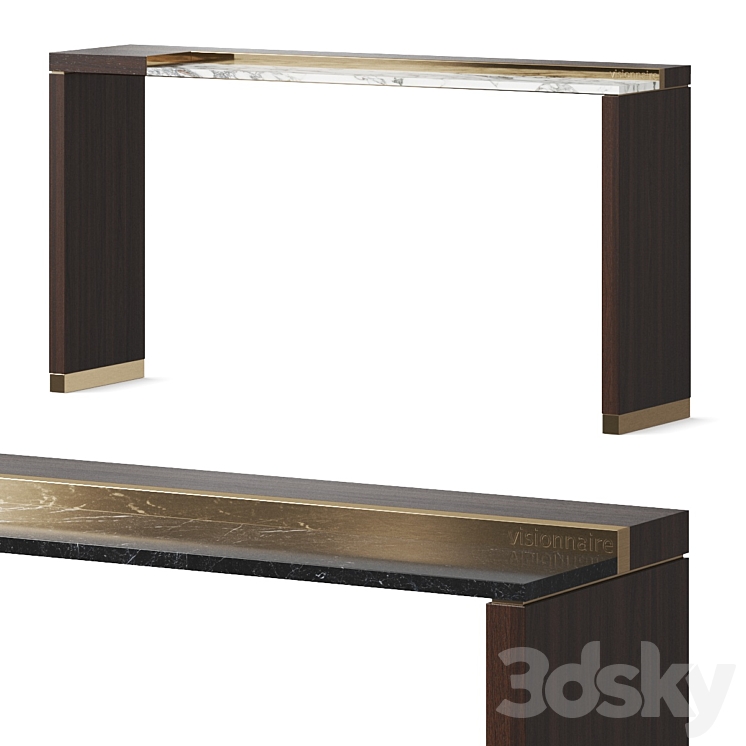 Visionnaire Barbican Console Table 3DS Max - thumbnail 1