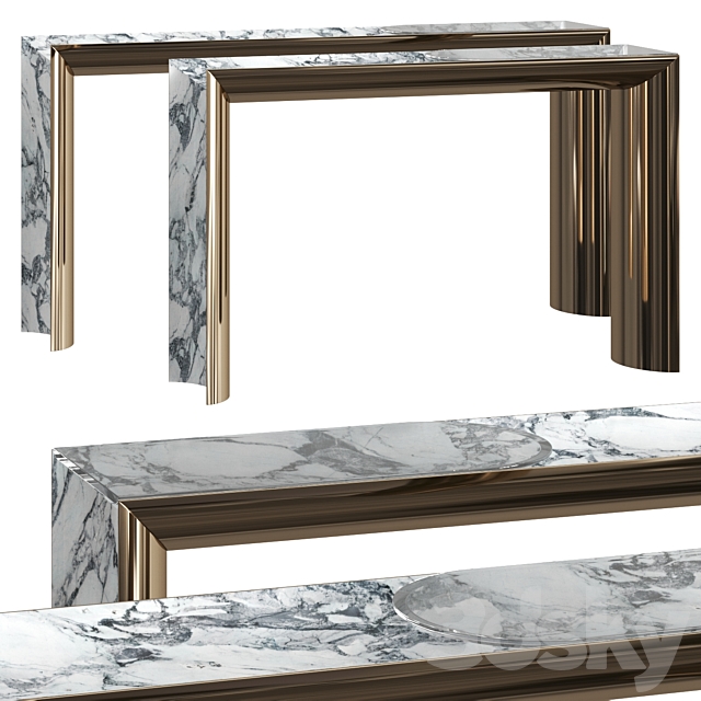 Visionnaire Ekos Console Tables 3DSMax File - thumbnail 1