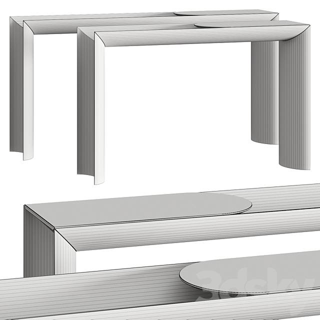 Visionnaire Ekos Console Tables 3DSMax File - thumbnail 2