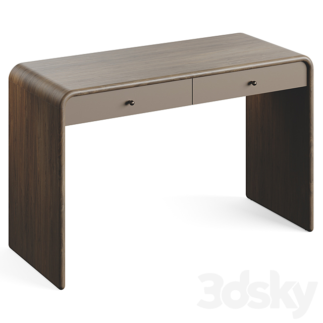 Westelm Waterfall Write Desk 3DS Max Model - thumbnail 2