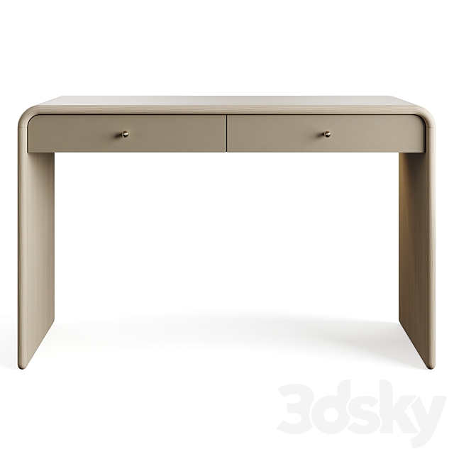 Westelm Waterfall Write Desk 3DS Max Model - thumbnail 5