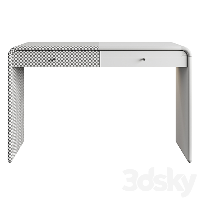 Westelm Waterfall Write Desk 3DS Max Model - thumbnail 7