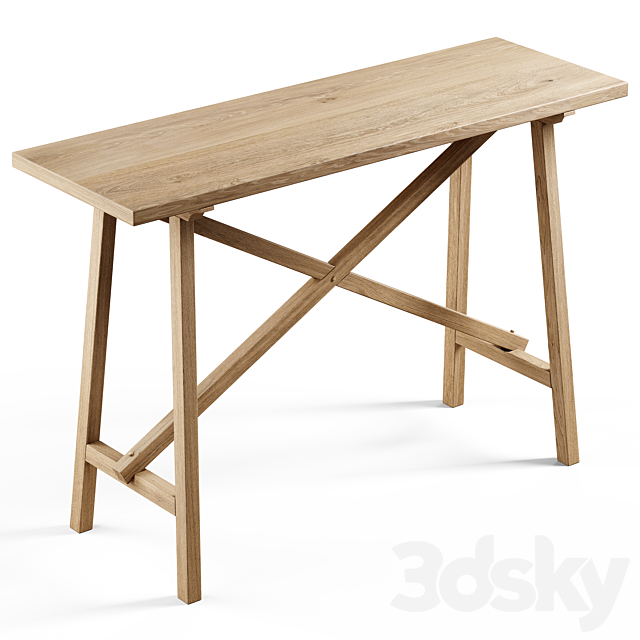 Zara Home – The console is made of recycled wood 3ds Max - thumbnail 1