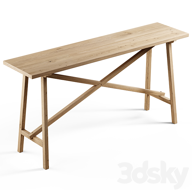 Zara Home – The console is made of recycled wood 3ds Max - thumbnail 2