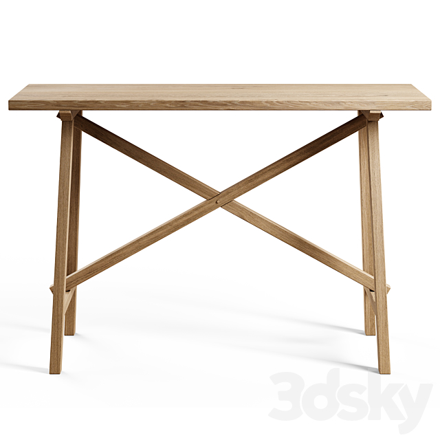 Zara Home – The console is made of recycled wood 3ds Max - thumbnail 3