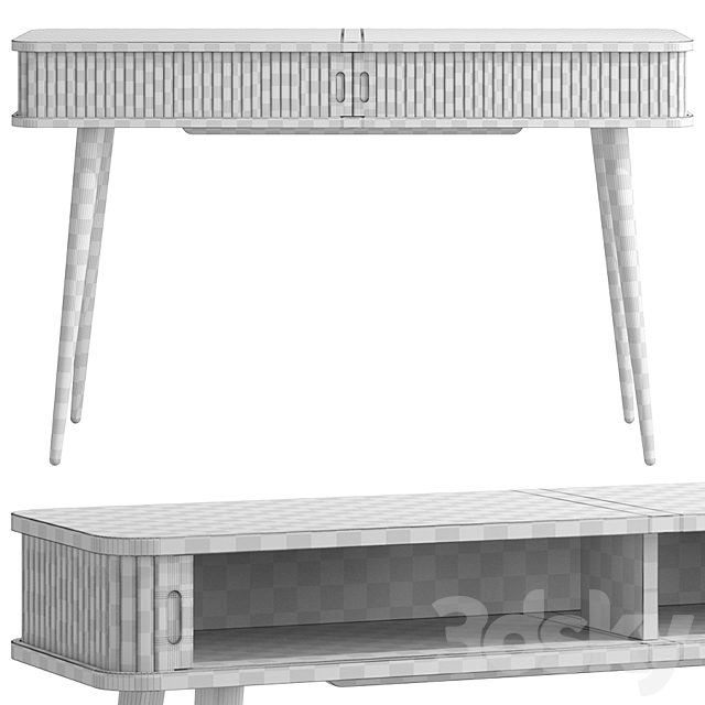 Zuiver _ Barbier Console Table 3DS Max Model - thumbnail 7