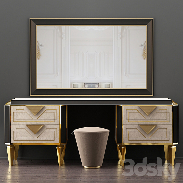 ADORA DIAMANTE dressing table 3DS Max - thumbnail 1