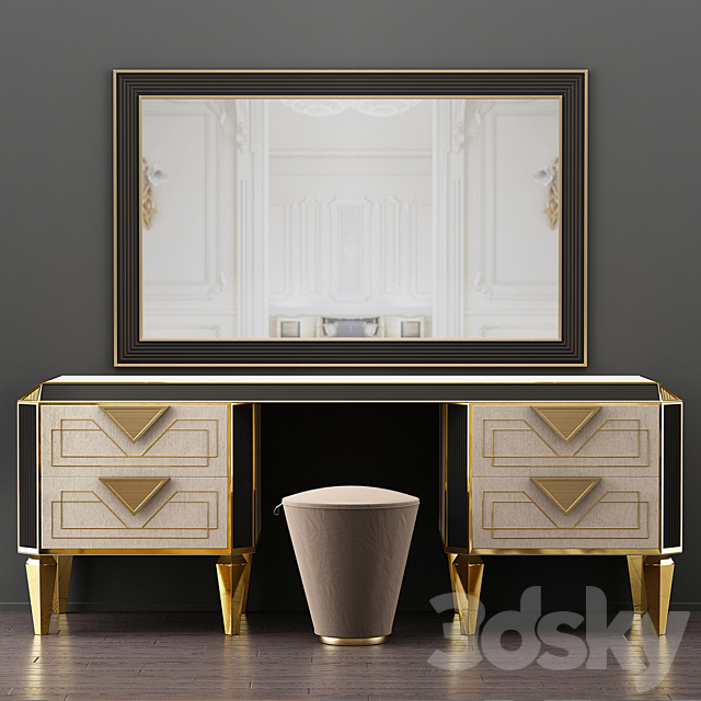 ADORA DIAMANTE dressing table 3DSMax File - thumbnail 1