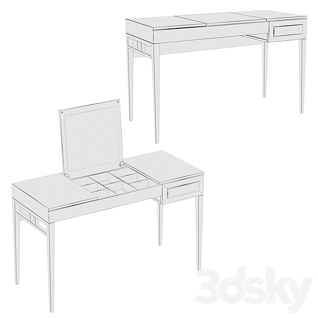 Angel Cerda dressing table CP1709DK 3DSMax File - thumbnail 4