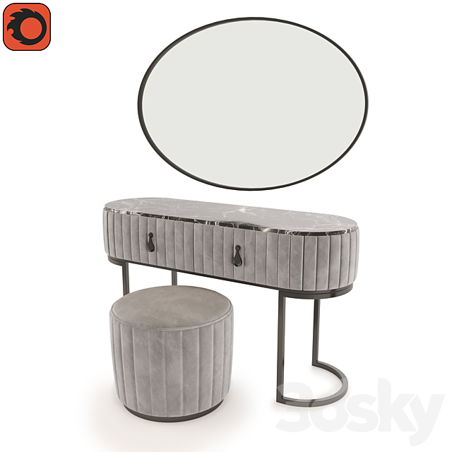 AP_Dressing_Table_Set01 3DSMax File - thumbnail 2