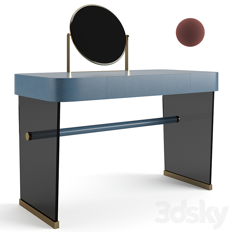 Baxter Hazel dresser table 3DS Max Model - thumbnail 1