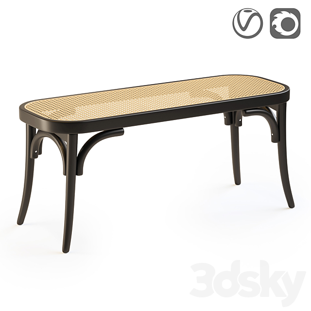 Bench _ bedside table Cedak 3ds Max - thumbnail 1