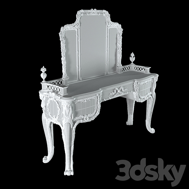 Chest of drawers Louis XV v1.0 3ds Max - thumbnail 3