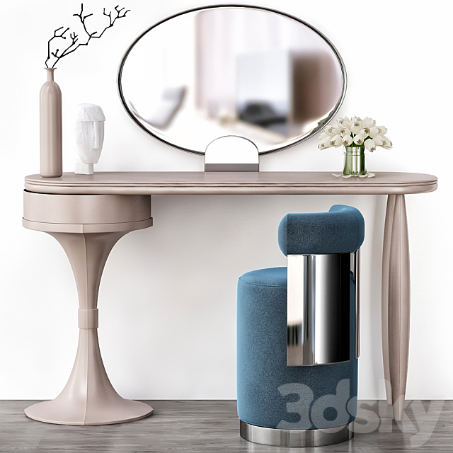 Cornelio Cappellini – Toilet table (low poly) 3ds Max - thumbnail 1