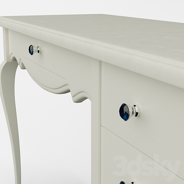 Cosmetic table 3DS Max Model - thumbnail 2