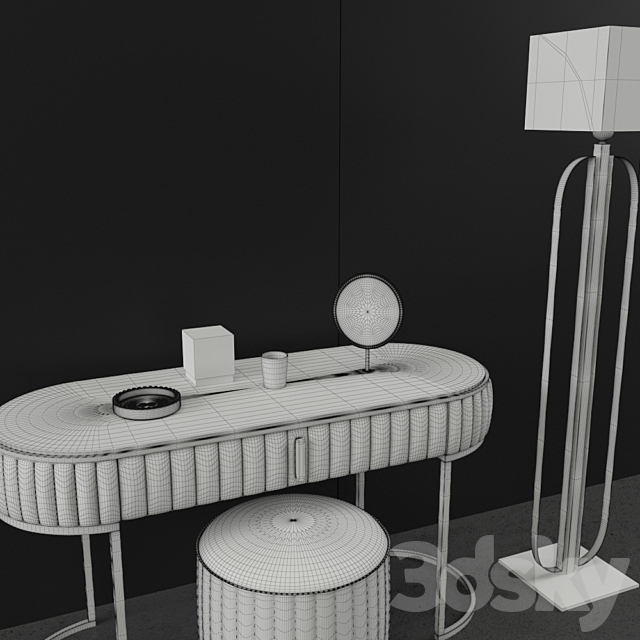 Daytona Rimmel dressing table Signorini and Coco 3DS Max Model - thumbnail 3