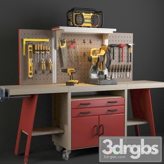 De Walt Dressing Table 3dsmax Download - thumbnail 1