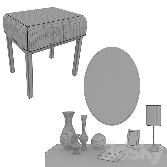 Decorative set 3DS Max Model - thumbnail 2