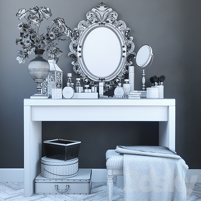 Decorative set dresser 3 3DS Max Model - thumbnail 3