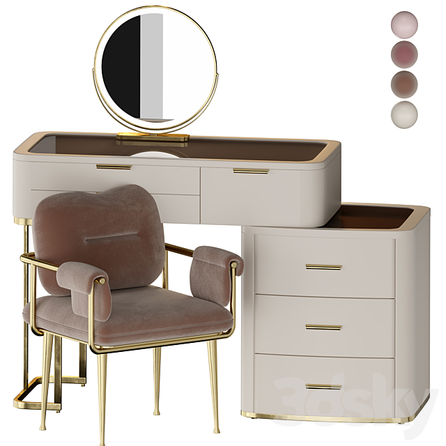 DOROTHY Modern Vanity Set 3ds Max - thumbnail 1