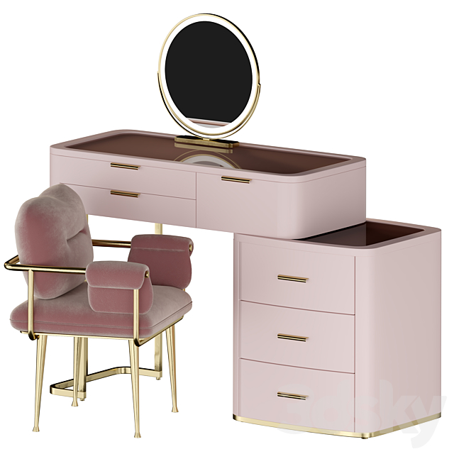 DOROTHY Modern Vanity Set 3ds Max - thumbnail 2