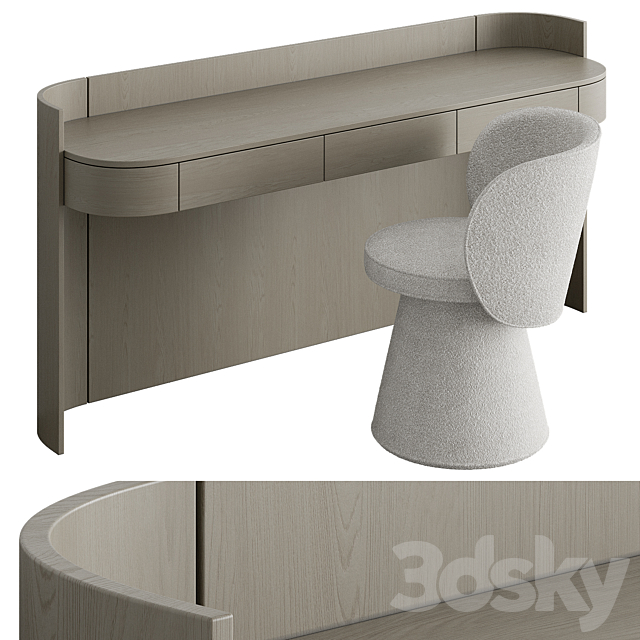 Dressing table 002 by bino home 3ds Max - thumbnail 1