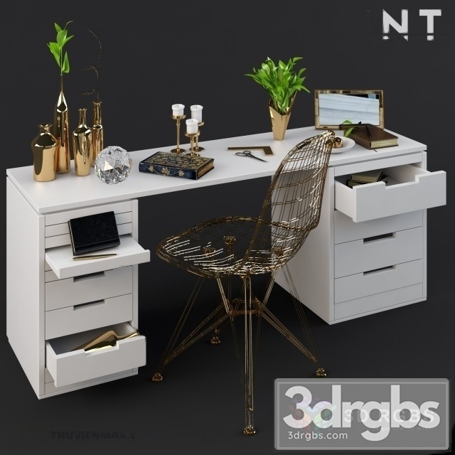 Dressing Table 1 3dsmax Download - thumbnail 1