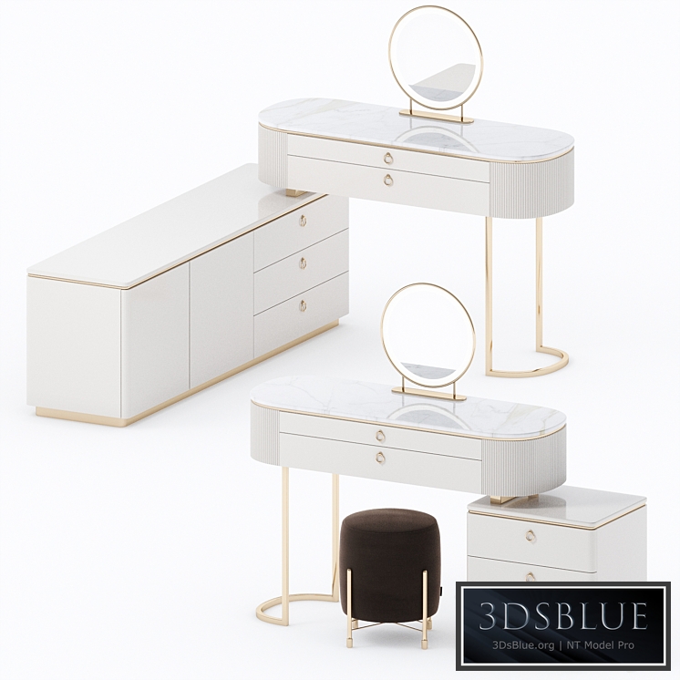 Dressing table (2 modifications) 3DS Max - thumbnail 3