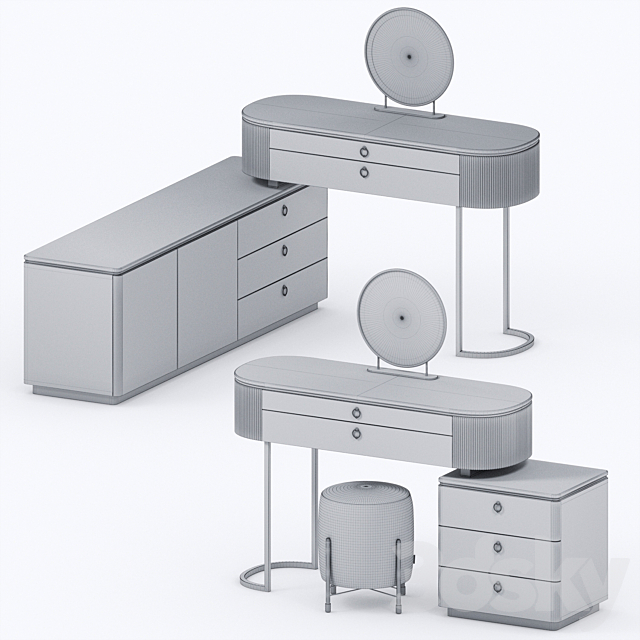 Dressing table (2 modifications) 3DSMax File - thumbnail 5