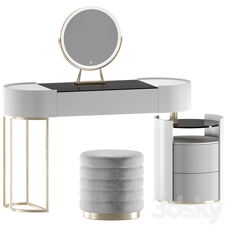 dressing table 3DS Max Model - thumbnail 1