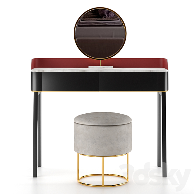 Dressing table 3DS Max Model - thumbnail 2