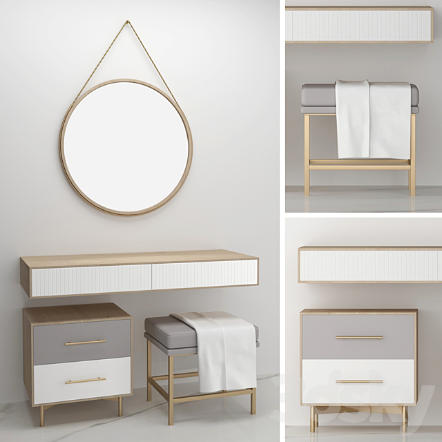 Dressing table 4 3ds Max - thumbnail 2