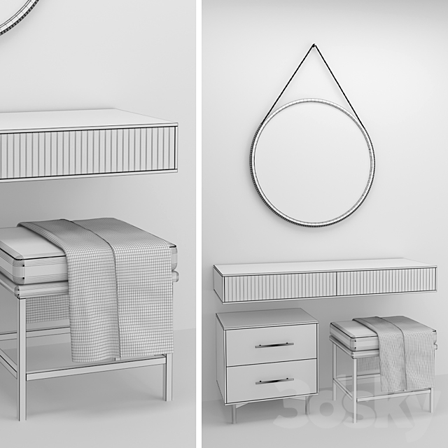 Dressing table 4 3ds Max - thumbnail 3