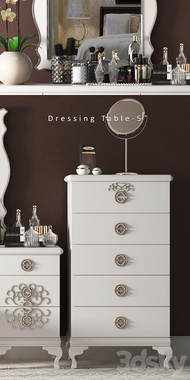 DRESSING TABLE 5 3ds Max - thumbnail 2