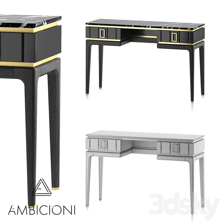 Dressing table Ambicioni Bairo Kitte 3DS Max - thumbnail 2