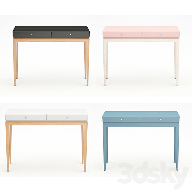 Dressing table Amphi 3DS Max Model - thumbnail 2