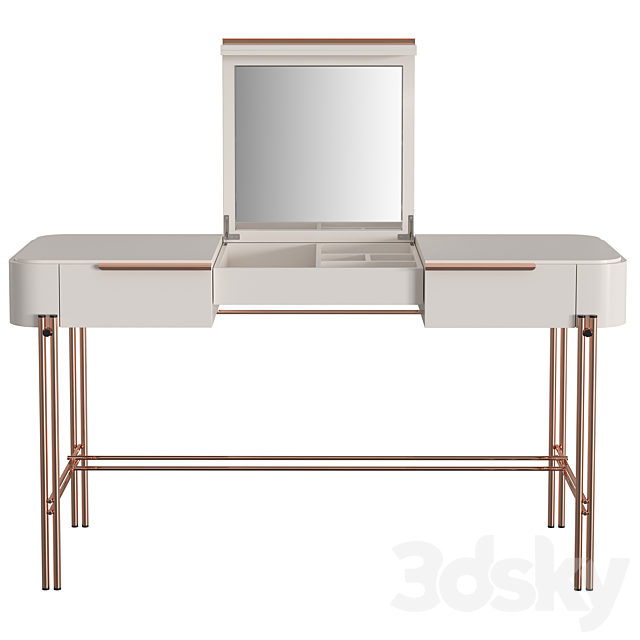 Dressing table BAMBOO 3DS Max Model - thumbnail 3