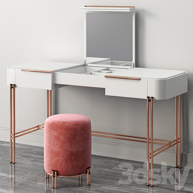 Dressing table BAMBOO by Praddy 3ds Max - thumbnail 2