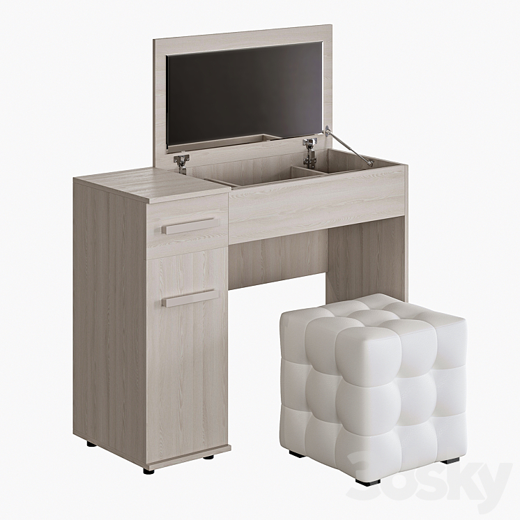 Dressing table Bauhaus Hoff 3DS Max - thumbnail 2