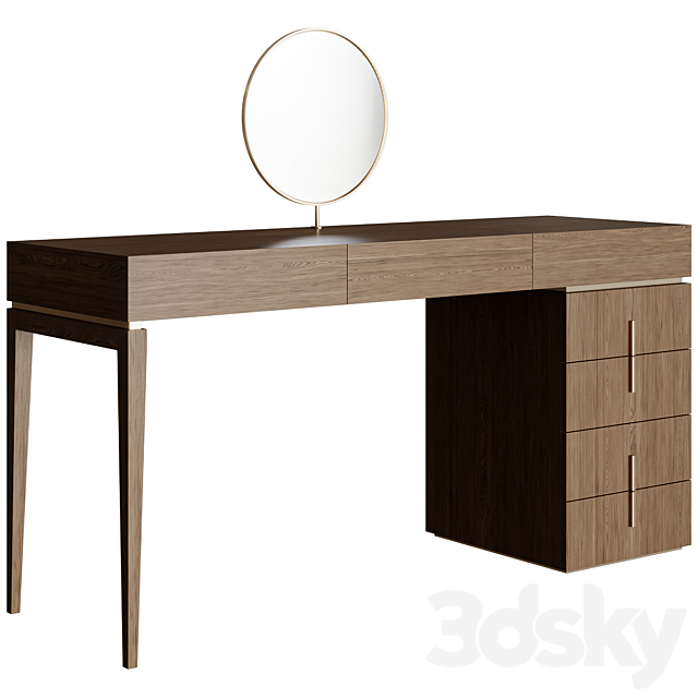 Dressing table BELLE Table 3ds Max - thumbnail 1