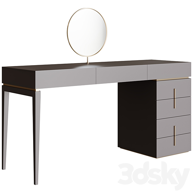 Dressing table BELLE Table 3ds Max - thumbnail 2