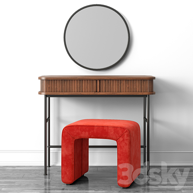 Dressing table by HM 3DS Max Model - thumbnail 2