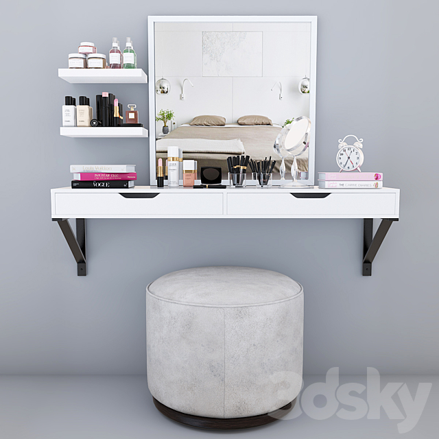 Dressing table decor set 3DSMax File - thumbnail 1