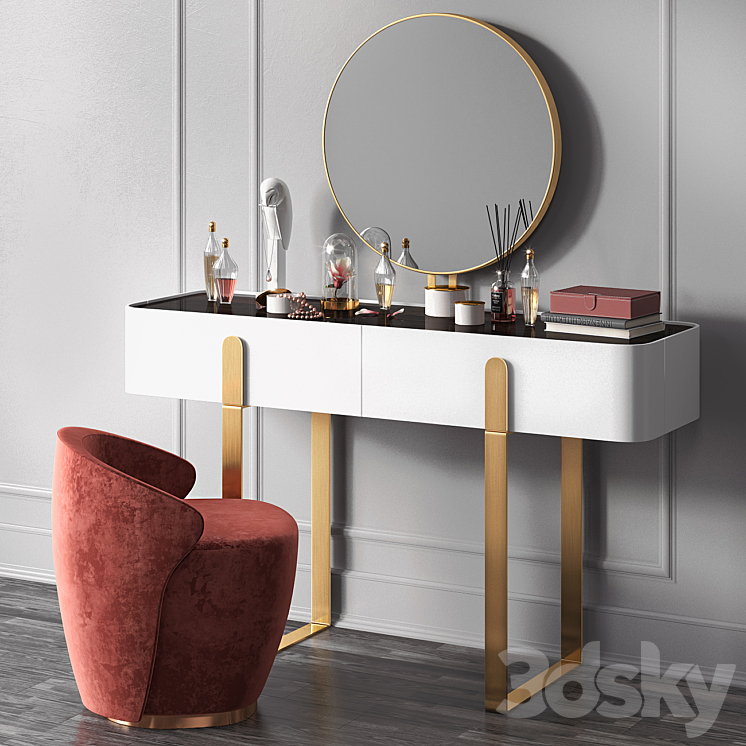 Dressing table EDEN by Capital Collections 3DS Max - thumbnail 1