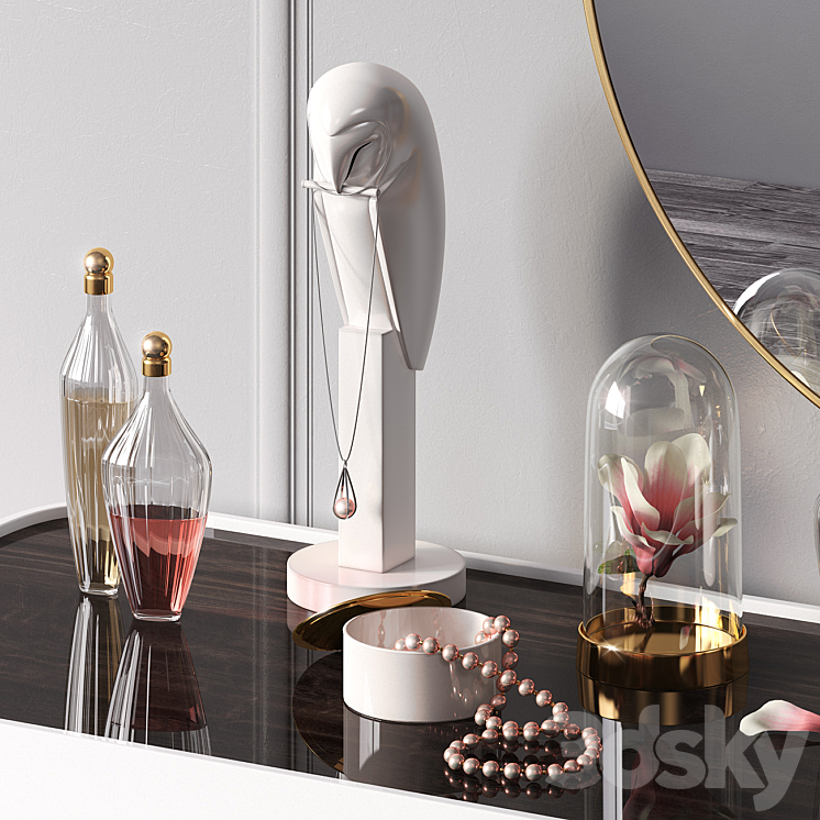 Dressing table EDEN by Capital Collections 3DS Max - thumbnail 2