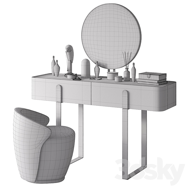 Dressing table EDEN by Capital Collections 3DSMax File - thumbnail 3